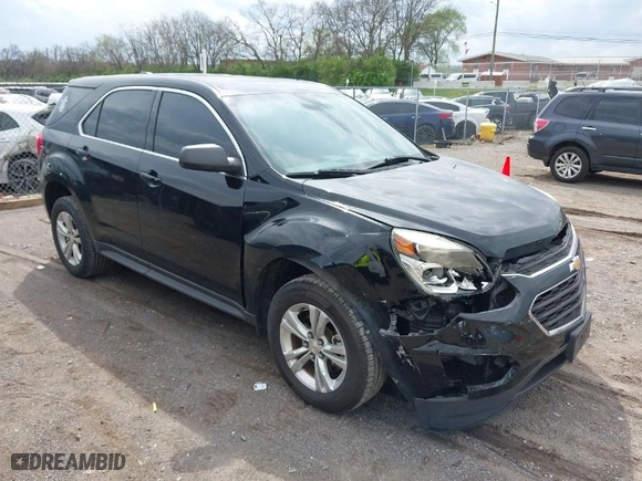 2016 Chevrolet Equinox LS with VIN 2GNALBEKXG1131864, listed as a IAAI auction lot 41945634 with 111,087 mi miles. Bid and sale history available at carsss.com. Image 1.
