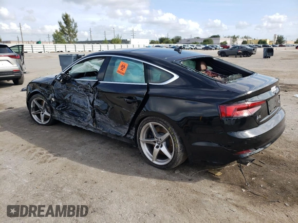 2018 Audi A5 Sportback Premium Plus with VIN WAUENCF58JA030061, listed as a Copart auction lot 46198094 with 130,852 mi miles. Bid and sale history available at carsss.com. Image 2.