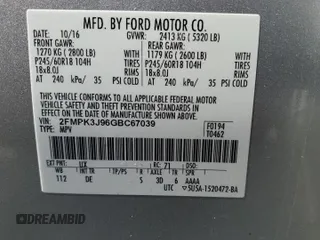 2016 Ford Edge SEL with VIN 2FMPK3J96GBC67039, listed as a Copart auction lot 48434045 with 180,790 mi miles and Clean Title. Bid and sale history available at carsss.com. Image 13.