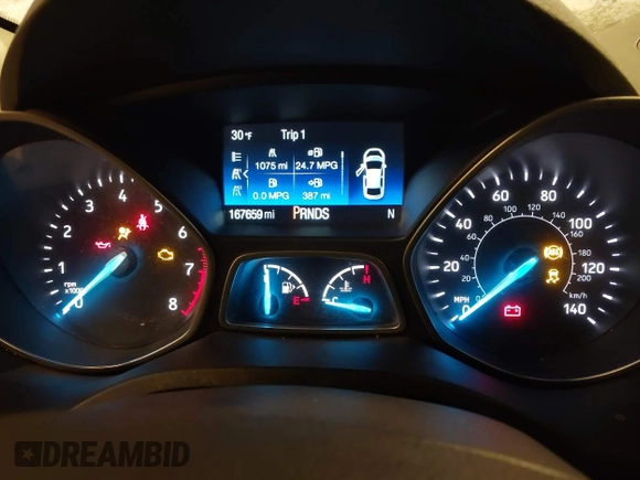 2018 Ford Escape SE with VIN 1FMCU9GD8JUA53114, listed as a IAAI auction lot 41592808 with 167,659 mi miles. Bid and sale history available at carsss.com. Image 7.
