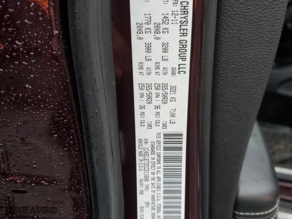 2012 Dodge Durango Citadel with VIN 1C4SDJET2CC211600, listed as a Copart auction lot 43921175 with 224,495 mi miles and Salvage Title. Bid and sale history available at carsss.com. Image 13.