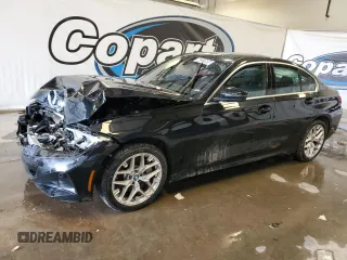 2025 BMW 3 Series 330i xDrive with VIN 3MW89CW05S8E99532, listed as a Copart auction lot 46223695 with 0 mi miles and Clean Title. Bid and sale history available at carsss.com. Image 1.