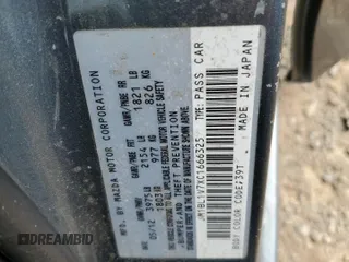 2012 Mazda 3 i Touring с VIN JM1BL1V7XC1666325, выставлен на аукционе Copart как лот 51103045 с пробегом Не указан миль и Списание • Salvage title. История ставок и продаж доступна на DreamBid. Изображение 12.