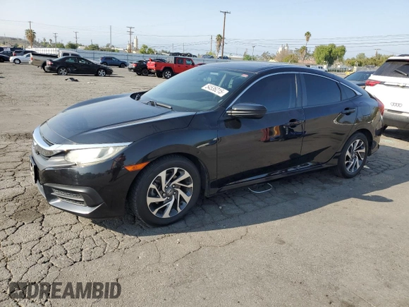 2016 Honda Civic EX with VIN 2HGFC2F74GH561164, listed as a Copart auction lot 54536215 with 86,445 mi miles and Salvage Title. Bid and sale history available at DreamBid. Image 1.