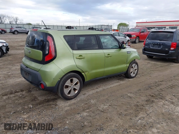 2015 Kia Soul with VIN KNDJN2A22F7792296, listed as a IAAI auction lot 41843650 with 207,181 mi miles. Bid and sale history available at carsss.com. Image 4.