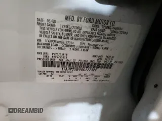 2008 Ford Taurus Limited with VIN 1FAHP25W98G177324, listed as a Copart auction lot 68511384 with 211,597 mi miles and Salvage Title. Bid and sale history available at carsss.com. Image 14.