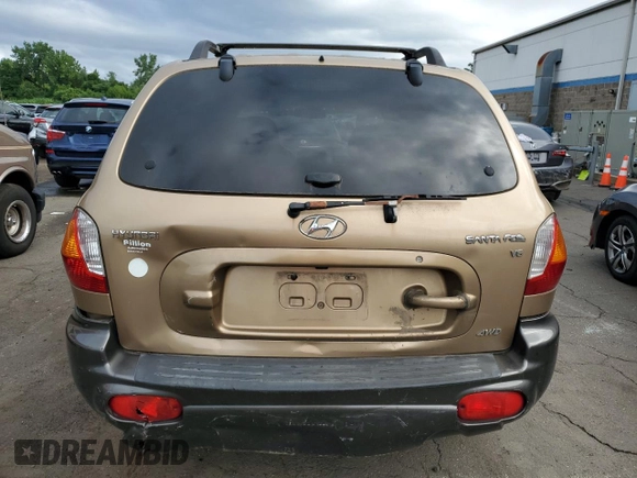 2003 Hyundai Santa Fe GLS with VIN KM8SC73D83U468641, listed as a Copart auction lot 79870004 with 145,042 mi miles and Non Repairable. Bid and sale history available at carsss.com. Image 6.