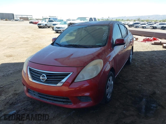 2013 Nissan Versa SV with VIN 3N1CN7AP5DL872317, listed as a IAAI auction lot 42599111 with 145,566 mi miles and . Bid and sale history available at DreamBid. Image 6.