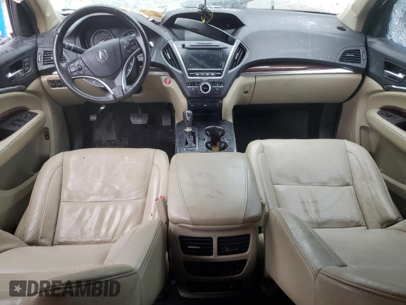 2015 Acura MDX Advance/Entertainment Pkg with VIN 5FRYD4H8XFB031323, listed as a Copart auction lot 67896484 with 0 mi miles and Non Repairable. Bid and sale history available at carsss.com. Image 8.