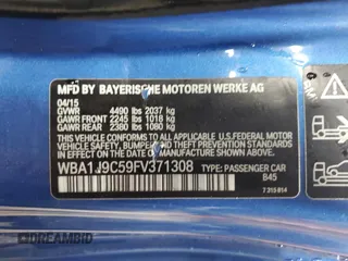 2015 BMW 2 Series M235i xDrive with VIN WBA1J9C59FV371308, listed as a Copart auction lot 77836744 with 89,334 mi miles and Clean Title. Bid and sale history available at carsss.com. Image 12.