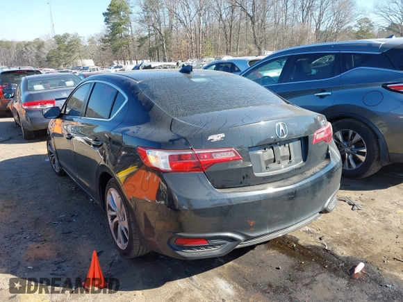 2017 Acura ILX with VIN 19UDE2F35HA016248, listed as a IAAI auction lot 41661341 with 136,000 mi miles. Bid and sale history available at carsss.com. Image 3.