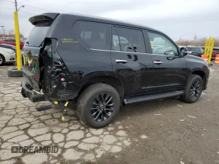 2023 Lexus GX with VIN JTJAM7BX6P5365787, listed as a Copart auction lot 45488285 with 22,101 mi miles and Salvage Title. Bid and sale history available at carsss.com. Image 3.
