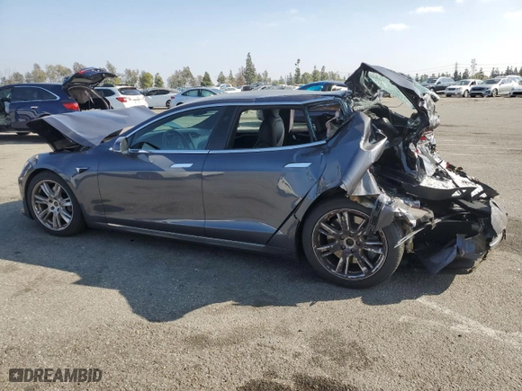 2021 Tesla Model S Long Range Plus with VIN 5YJSA1E26MF427194, listed as a Copart auction lot 89379855 with 58,441 mi miles and Salvage Title. Bid and sale history available at carsss.com. Image 2.