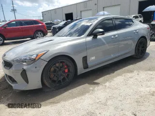 2020 Kia Stinger GT1 with VIN KNAE45LC2L6084091, listed as a Copart auction lot 51410175 with 129,049 mi miles and Salvage Title. Bid and sale history available at DreamBid. Image 1.