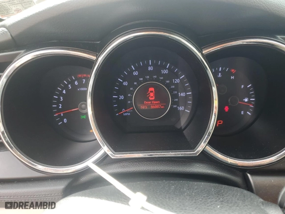 2013 Kia Optima EX with VIN 5XXGN4A76DG165882, listed as a Copart auction lot 51316695 with 86,087 mi miles and Salvage Title. Bid and sale history available at carsss.com. Image 9.