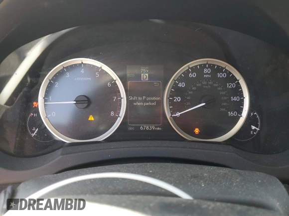2014 Lexus IS 250 z VIN JTHBF1D25E5011335, wystawiony jako Copart lot #57216325 z przebiegiem 67 839 mil mil oraz Szkoda całkowita • Salvage title. Historia ofert i sprzedaży dostępna na DreamBid. Obrazek 9.