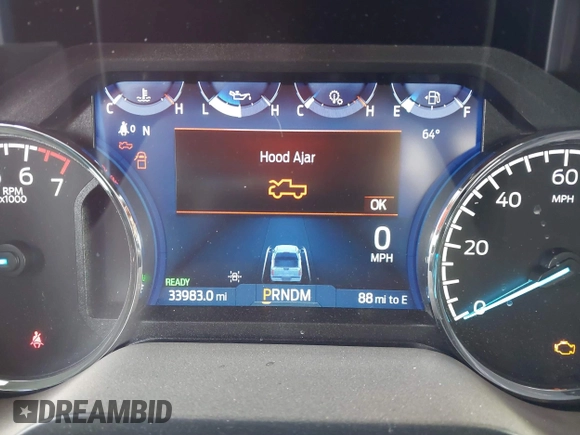 2021 Ford F-150 XL with VIN 1FTFW1CD0MFC50953, listed as a IAAI auction lot 41466036 with 33,983 mi miles and . Bid and sale history available at DreamBid. Image 7.