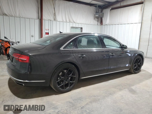 2015 Audi A8 L 3.0T with VIN WAU3GAFD2FN009638, listed as a Copart auction lot 49064565 with 58,800 mi miles and Salvage Title. Bid and sale history available at carsss.com. Image 3.