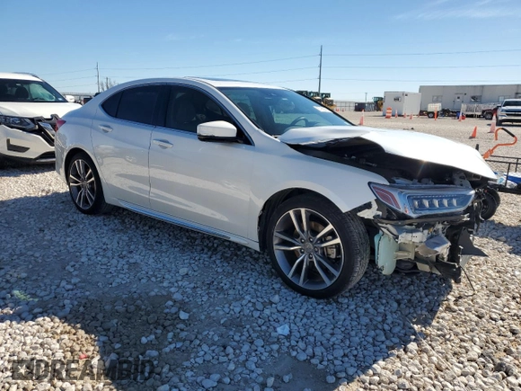 2020 Acura TLX w/Technology Pkg with VIN 19UUB2F47LA001017, listed as a Copart auction lot 87956885 with 39,030 mi miles and Salvage Title. Bid and sale history available at carsss.com. Image 4.