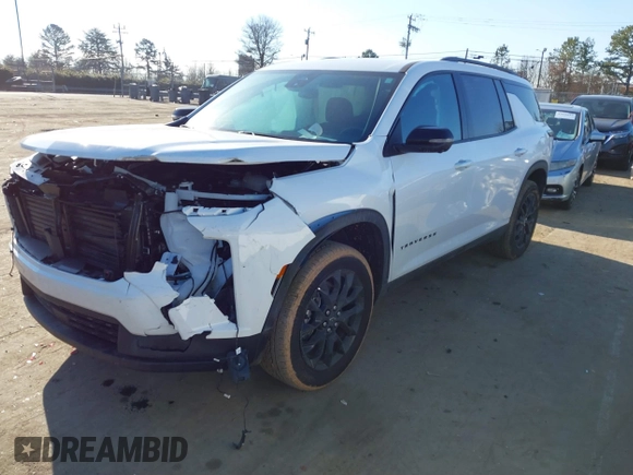 2024 Chevrolet Traverse FWD LT with VIN 1GNERGKS0RJ153334, listed as a IAAI auction lot 41415616 with 8,340 mi miles and . Bid and sale history available at DreamBid. Image 2.