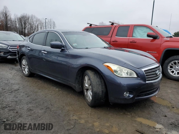 2011 Infiniti M37 with VIN JN1BY1AR7BM373197, listed as a Copart auction lot 84274814 with 158,657 mi miles and Salvage Title. Bid and sale history available at carsss.com. Image 4.