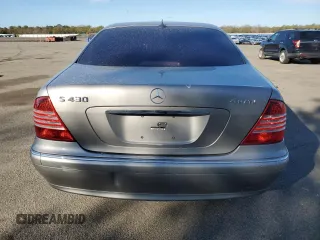 2006 Mercedes-Benz S 430 with VIN WDBNG83J96A468220, listed as a Copart auction lot 47259795 with 137,802 mi miles and Salvage Title. Bid and sale history available at carsss.com. Image 6.