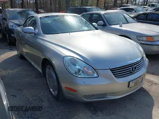 2002 Lexus SC with VIN JTHFN48YX20023820, listed as a IAAI auction lot 41797123 with 185,013 mi miles. Bid and sale history available at carsss.com. Image 1.