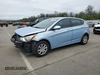 2012 Hyundai Accent GS with VIN KMHCT5AE0CU034122, listed as a Copart auction lot 61214295 with 97,167 mi miles and Salvage title. Bid and sale history available at DreamBid. Image 1.