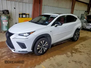 2020 Lexus NX 300 F Sport z VIN JTJSARDZ1L5007868, wystawiony jako Copart lot #58524455 z przebiegiem 106 030 mil mil oraz Szkoda całkowita • Salvage title. Historia ofert i sprzedaży dostępna na DreamBid. Obrazek 1.