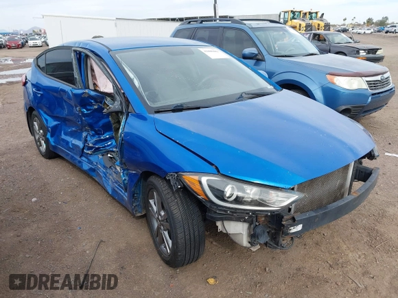 2018 Hyundai Elantra SEL with VIN 5NPD84LF9JH380476, listed as a IAAI auction lot 41800483 with 60,289 mi miles. Bid and sale history available at carsss.com. Image 1.