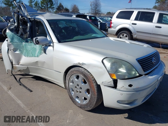 2001 Lexus LS 430 z VIN JTHBN30F110039051, wystawiony jako IAAI lot #41598015 z przebiegiem Nie podano mil oraz . Historia ofert i sprzedaży dostępna na DreamBid. Obrazek 1.