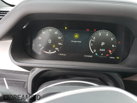 2025 Land Rover Defender S with VIN SALEJ7EX9S2366119, listed as a Copart auction lot 41674105 with 3,519 mi miles and Salvage title. Bid and sale history available at DreamBid. Image 9.