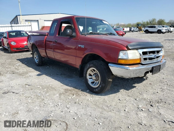 1999 Ford Ranger XL with VIN 1FTYR14V2XPA97269, listed as a Copart auction lot 52741825 with 142,302 mi miles and Salvage title. Bid and sale history available at DreamBid. Image 4.