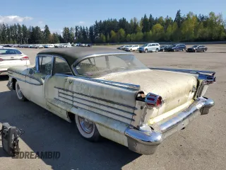 1958 Oldsmobile 88 z VIN 587M54933, wystawiony jako Copart lot #53116955 z przebiegiem 71 510 mil mil oraz Czysty tytuł • Clean title. Historia ofert i sprzedaży dostępna na DreamBid. Obrazek 2.