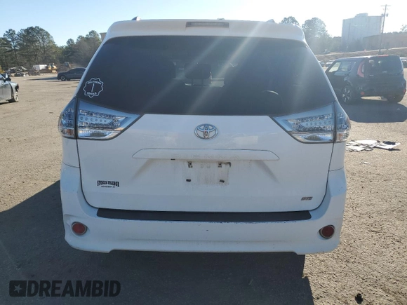 2012 Toyota Sienna SE with VIN 5TDXK3DC3CS226145, listed as a Copart auction lot 45966605 with 225,739 mi miles and Salvage Title. Bid and sale history available at carsss.com. Image 6.