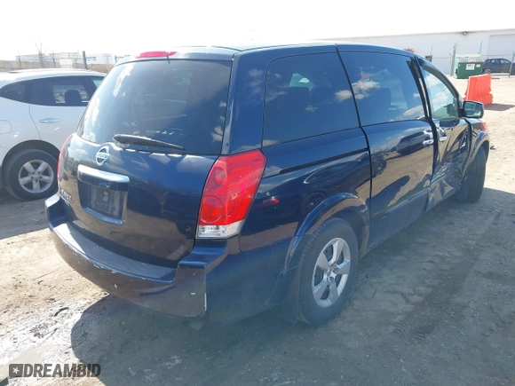 2008 Nissan Quest SE with VIN 5N1BV28U28N101824, listed as a IAAI auction lot 41855088 with 123,028 mi miles. Bid and sale history available at carsss.com. Image 4.
