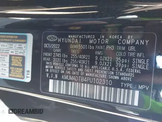 2023 Genesis GV70 2.5T with VIN KMUMADTB4PU102310, listed as a IAAI auction lot 41897322 with 7,871 mi miles and . Bid and sale history available at DreamBid. Image 9.