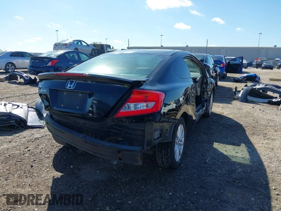 2012 Honda Civic Cpe EX with VIN 2HGFG3B81CH520400, listed as a IAAI auction lot 41675974 with 145,022 mi miles. Bid and sale history available at carsss.com. Image 4.