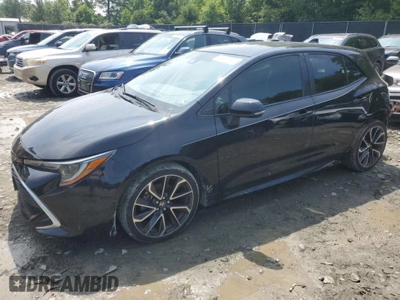 2019 Toyota Corolla Hatchback SE with VIN JTNK4RBE3K3047305, listed as a Copart auction lot 63961044 with 49,794 mi miles and Salvage Title. Bid and sale history available at carsss.com. Image 1.
