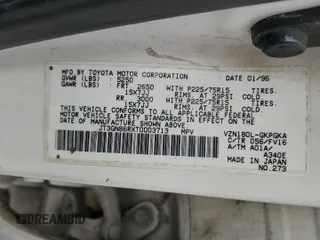 1996 Toyota 4Runner SR5 с VIN JT3GN86RXT0003713, выставлен на аукционе Copart как лот 52396935 с пробегом 155 891 миль миль и Списание • Salvage title. История ставок и продаж доступна на DreamBid. Изображение 14.