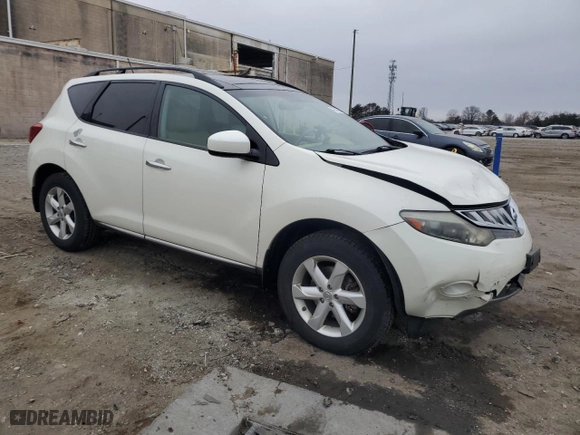 2010 Nissan Murano SL with VIN JN8AZ1MW9AW110806, listed as a Copart auction lot 49140965 with 184,710 mi miles and Clean Title. Bid and sale history available at carsss.com. Image 4.