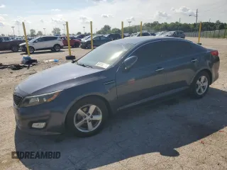 2015 Kia Optima LX with VIN 5XXGM4A74FG359302, listed as a Copart auction lot 62415335 with Not provided miles and Salvage title. Bid and sale history available at DreamBid. Image 1.