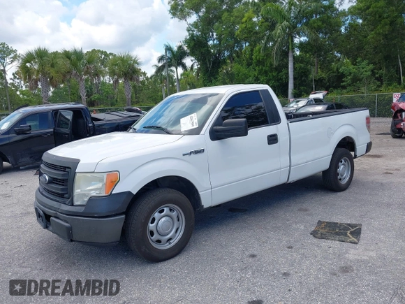 2013 Ford F-150 XL with VIN 1FTMF1CM7DKF27550, listed as a IAAI auction lot 42667599 with 131,264 mi miles and . Bid and sale history available at DreamBid. Image 2.