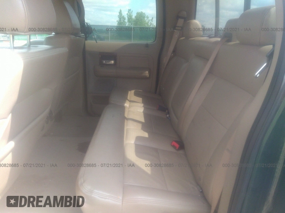 2008 Ford F-150 XLT with VIN 1FTPW14568FA83628, listed as a IAAI auction lot 30828685 with 120,920 mi miles and . Bid and sale history available at DreamBid. Image 8.