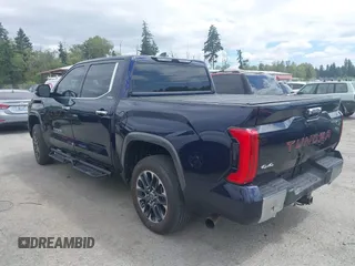 2023 Toyota Tundra Limited Hybrid with VIN 5TFJC5DB1PX033725, listed as a IAAI auction lot 42729682 with 15,767 mi miles and . Bid and sale history available at DreamBid. Image 3.