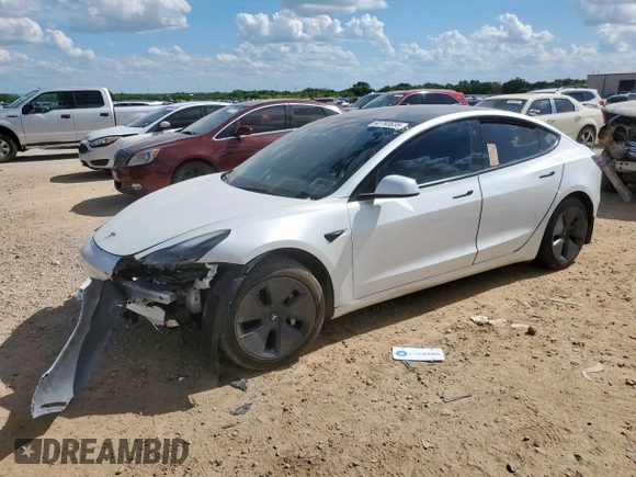 2023 Tesla Model 3 with VIN 5YJ3E1EA3PF605955, listed as a Copart auction lot 62793635 with Not provided miles and Clean title. Bid and sale history available at DreamBid. Image 1.