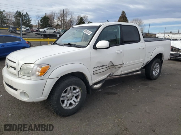 2006 Toyota Tundra Limited with VIN 5TBDT48176S502841, listed as a Copart auction lot 50334485 with 365,722 mi miles and Salvage Title. Bid and sale history available at DreamBid. Image 1.