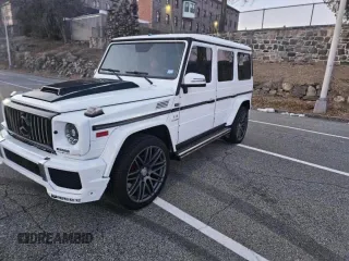 2002 Mercedes-Benz G-Class with VIN WDCYR49E22X132146, listed as a Copart auction lot 50534225 with 208,917 mi miles and Salvage Title. Bid and sale history available at carsss.com. Image 2.
