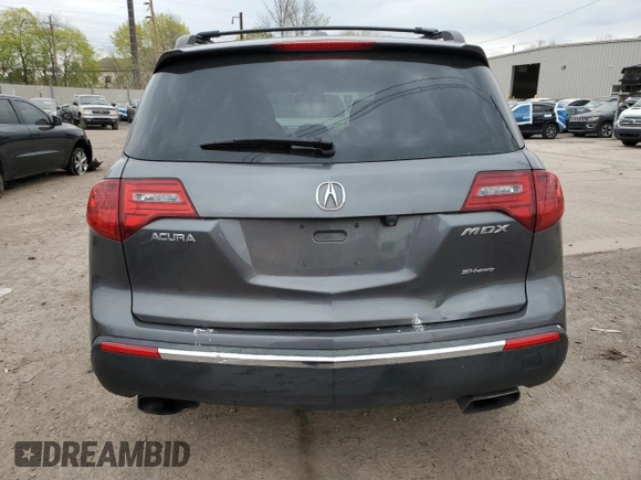 2011 Acura MDX Advance with VIN 2HNYD2H54BH550121, listed as a Copart auction lot 53940725 with 182,439 mi miles and Salvage title. Bid and sale history available at DreamBid. Image 6.