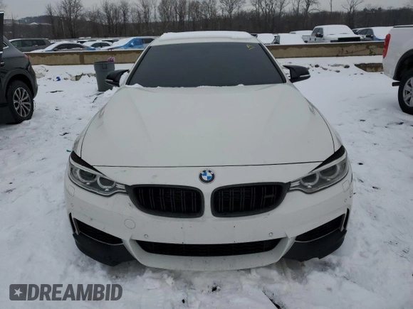 2015 BMW 4 Series 435i xDrive with VIN WBA3R5C58FK372610, listed as a Copart auction lot 43156135 with 107,031 mi miles and Salvage title. Bid and sale history available at DreamBid. Image 5.